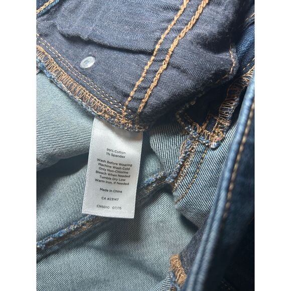 Women's Talbots Dark Wash Flawless Five Pocket Curvy Straight Jeans Size 4 - Picture 5 of 6